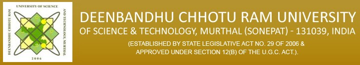 Deen Bandhu Chhotu Ram University Of Science And Technology 